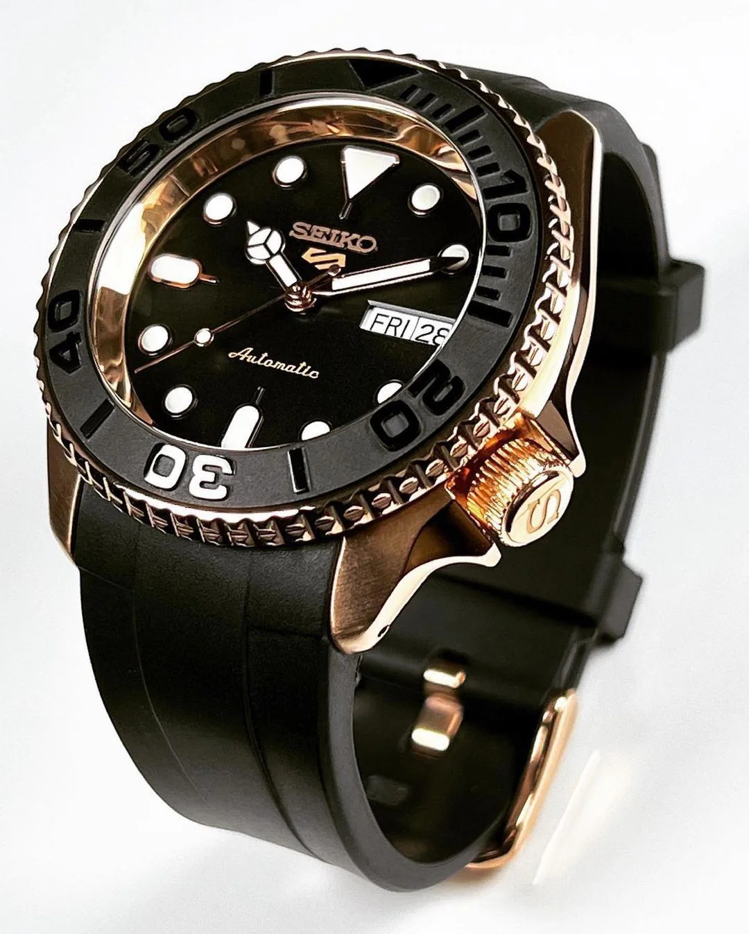 FKM Rubber Strap - SKX007/SRPD Classic - Black - Image 26