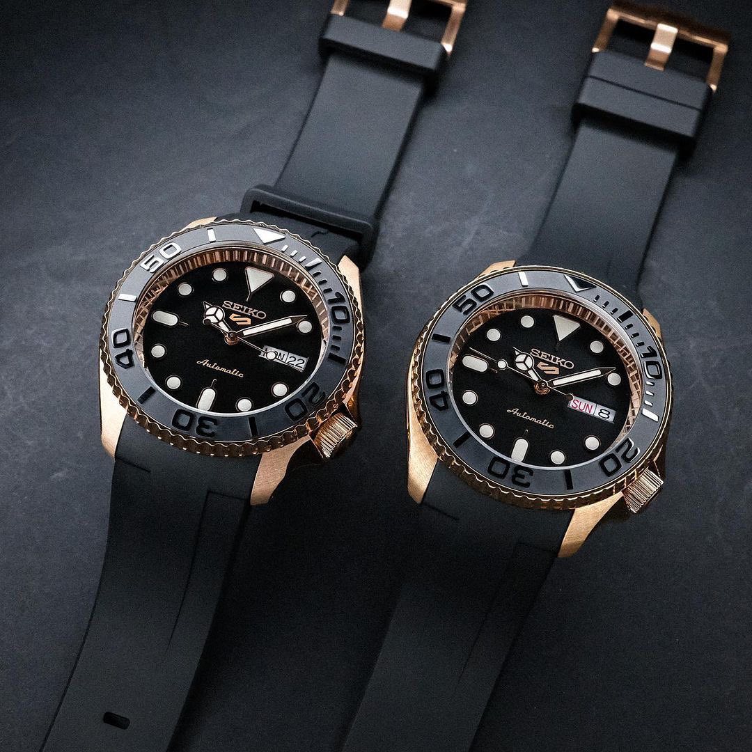 FKM Rubber Strap - SKX007/SRPD Classic - Black - Image 27