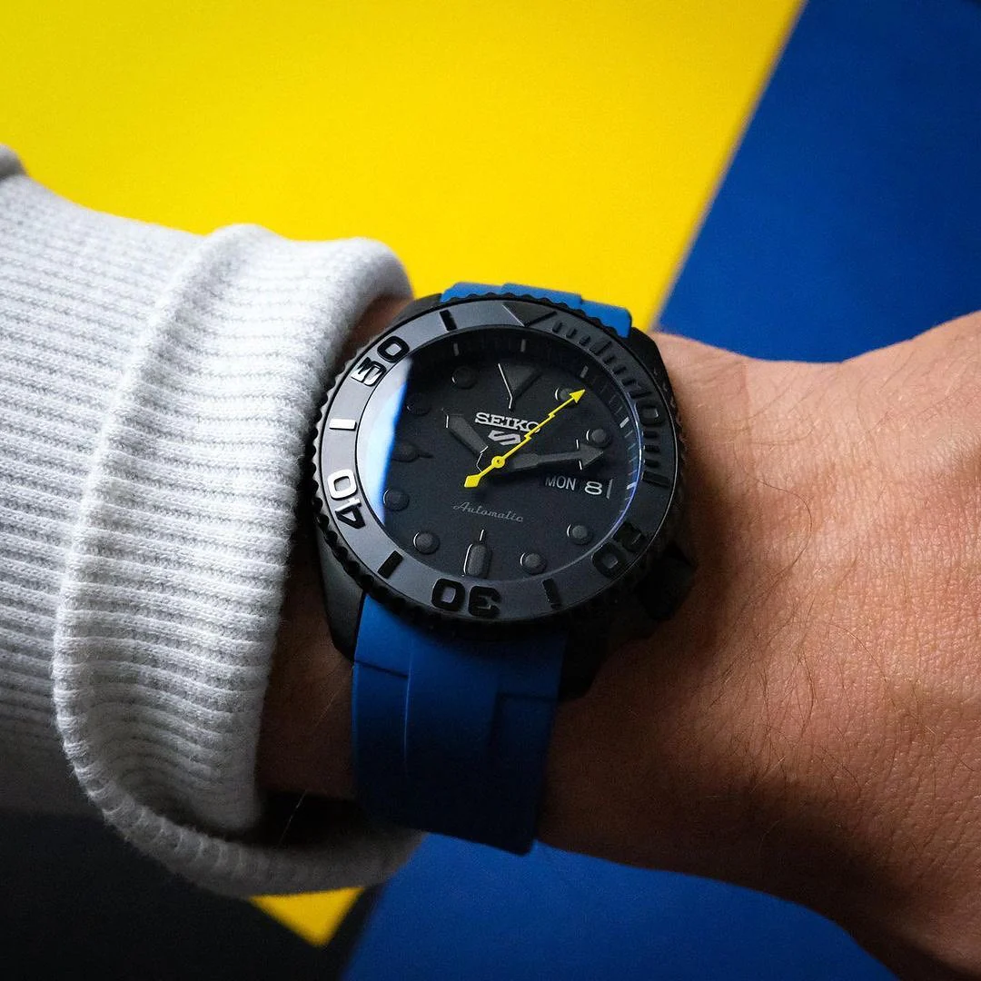 FKM Rubber Strap - SKX007/SRPD Classic - Blue - Image 12