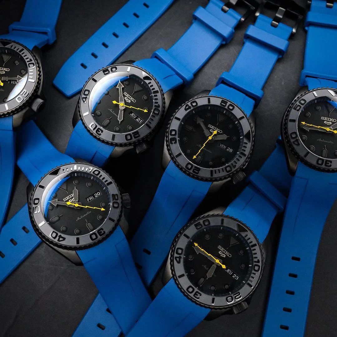 FKM Rubber Strap - SKX007/SRPD Classic - Blue - Image 13