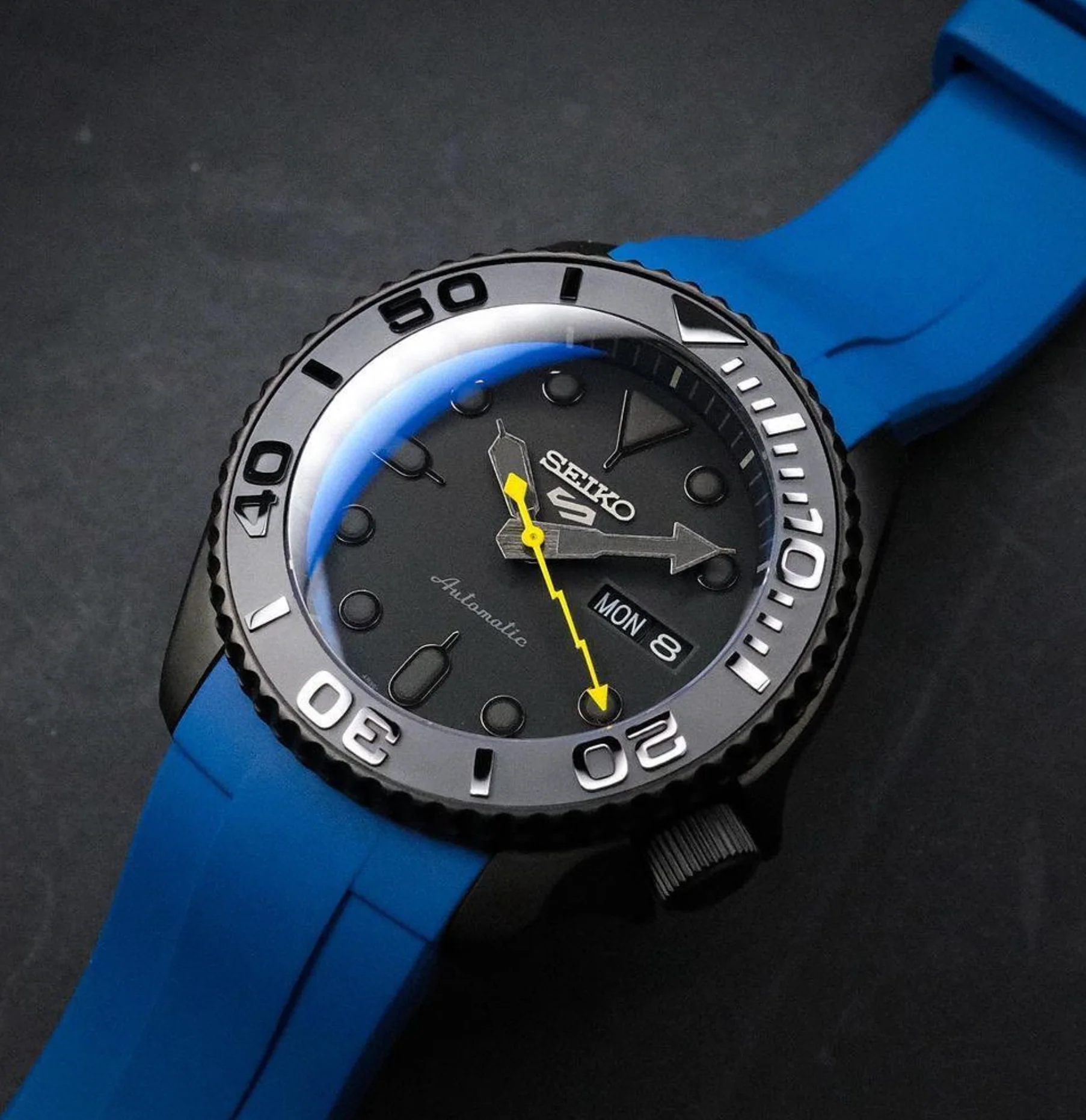 FKM Rubber Strap - SKX007/SRPD Classic - Blue - Image 16