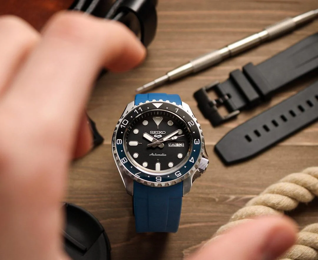 FKM Rubber Strap - SKX007/SRPD Classic - Blue - Image 9
