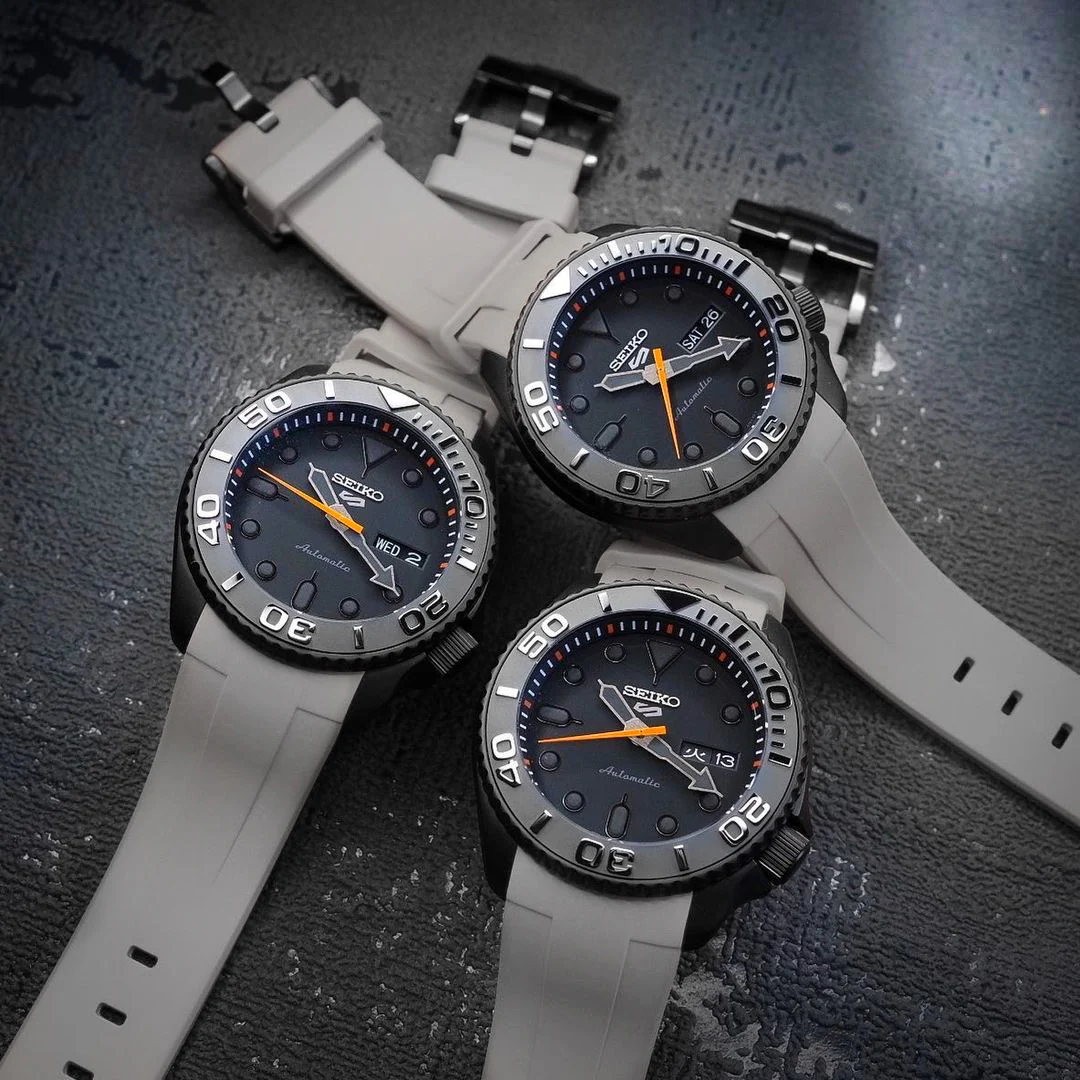 FKM Rubber Strap - SKX007/SRPD Classic - Grey - Image 8