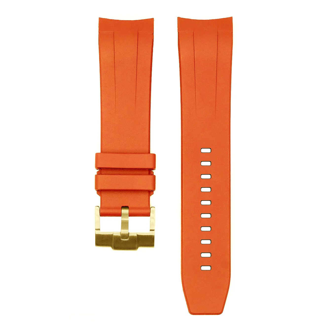 FKM Rubber Strap - SKX007/SRPD Classic - Orange - Image 3