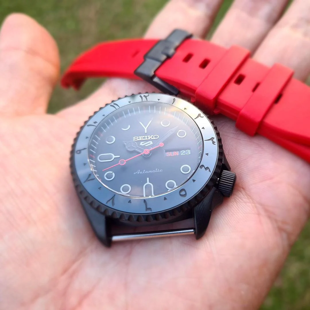 FKM Rubber Strap - SKX007/SRPD Classic - Red - Image 8