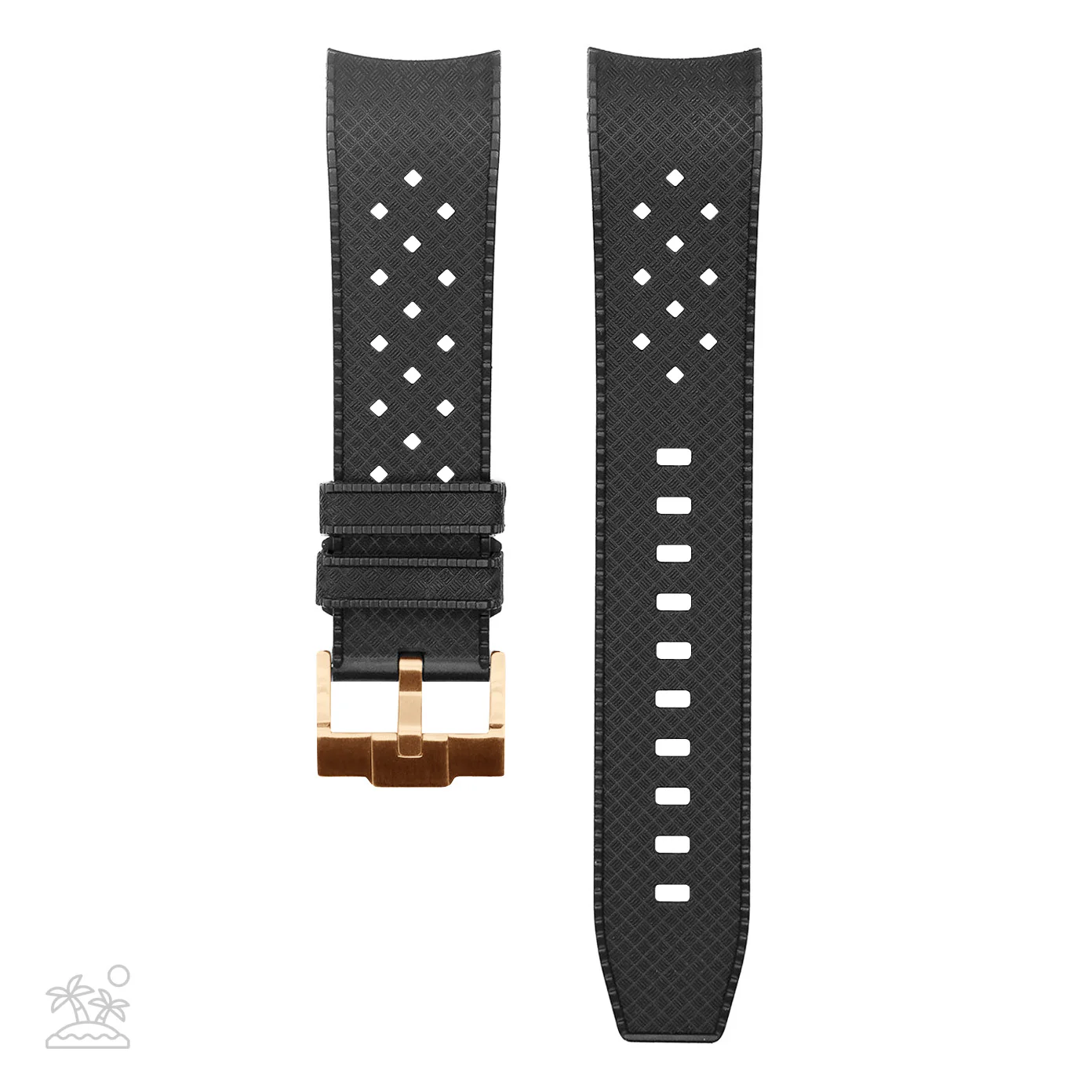 FKM Rubber Strap - SKX007/SRPD Tropic - Black - Image 4