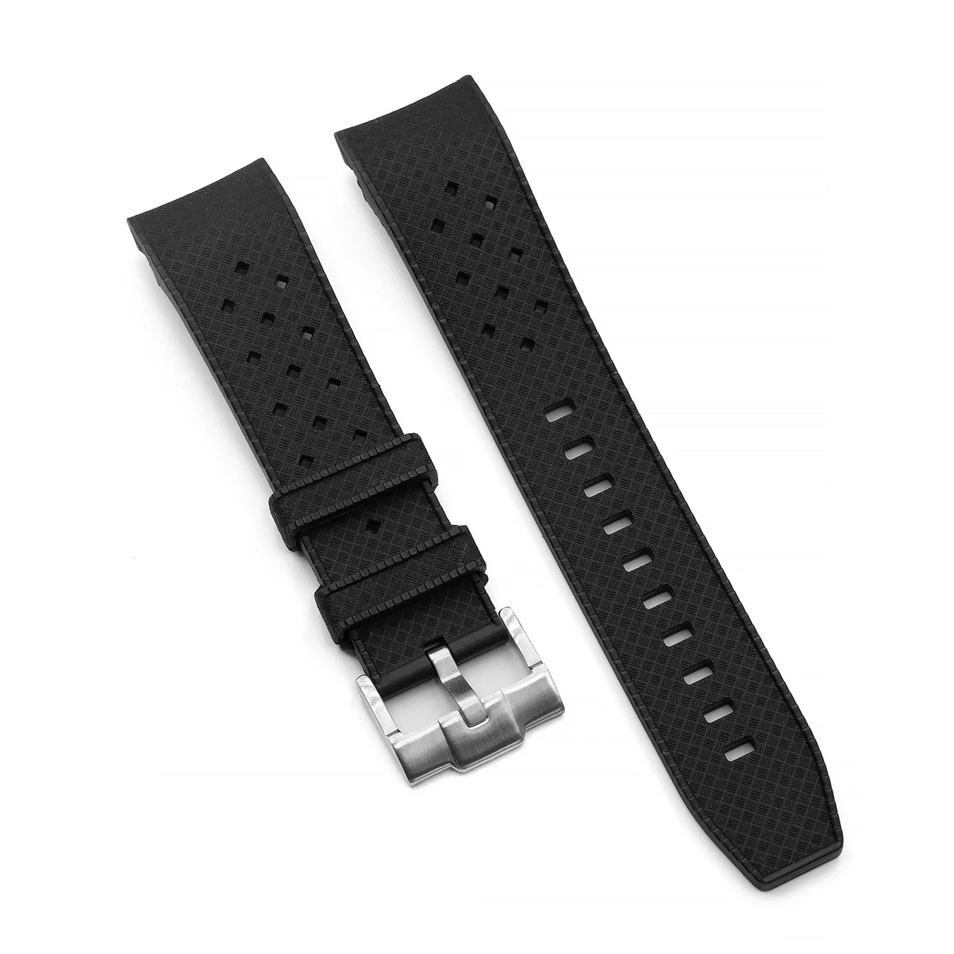 FKM Rubber Strap - SKX007/SRPD Tropic - Black - Image 5