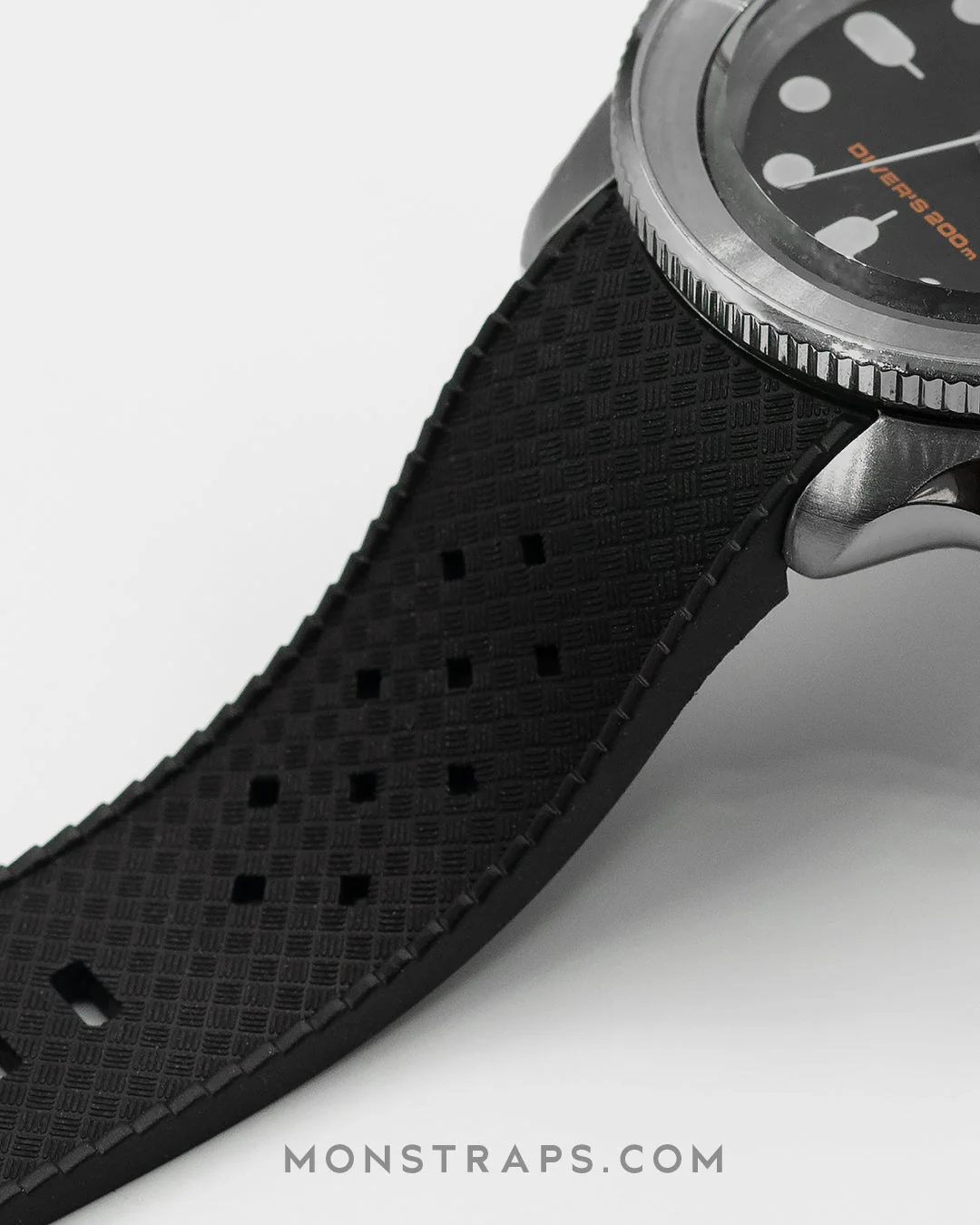 FKM Rubber Strap - SKX007/SRPD Tropic - Black - Image 6