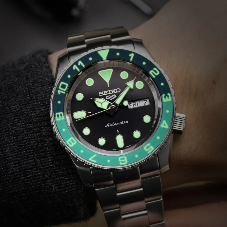 Sapphire Insert - SKX Dual Time Marine Blue X Mint - Luminous Green - Image 2