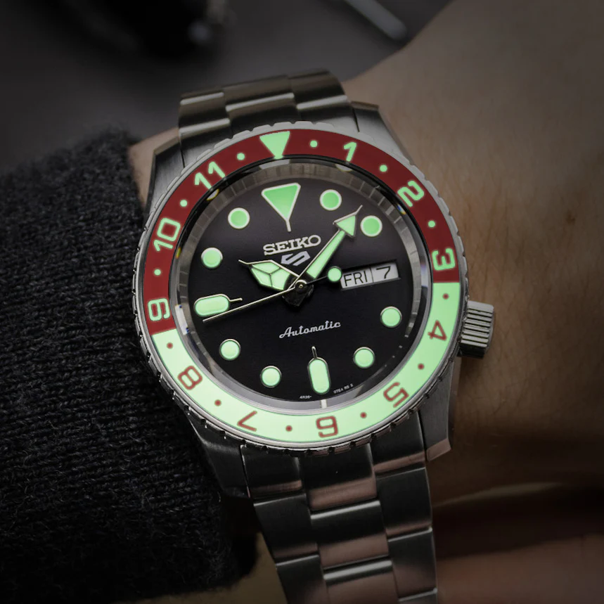 Sapphire Insert - SKX Dual Time Red X White - Luminous Green - Image 2