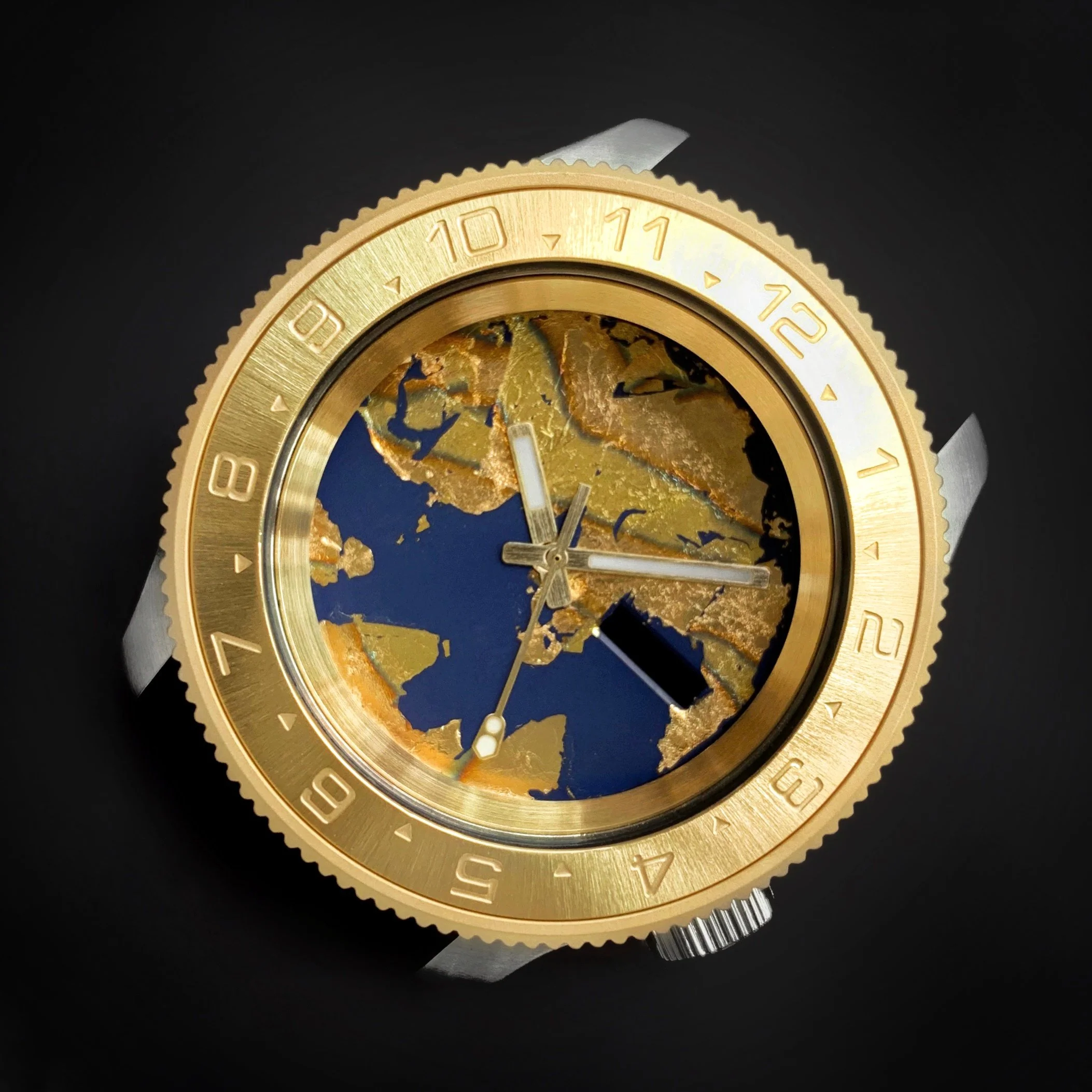 Steel Insert - 007 Dual Time - Brushed AUROUS - Image 2