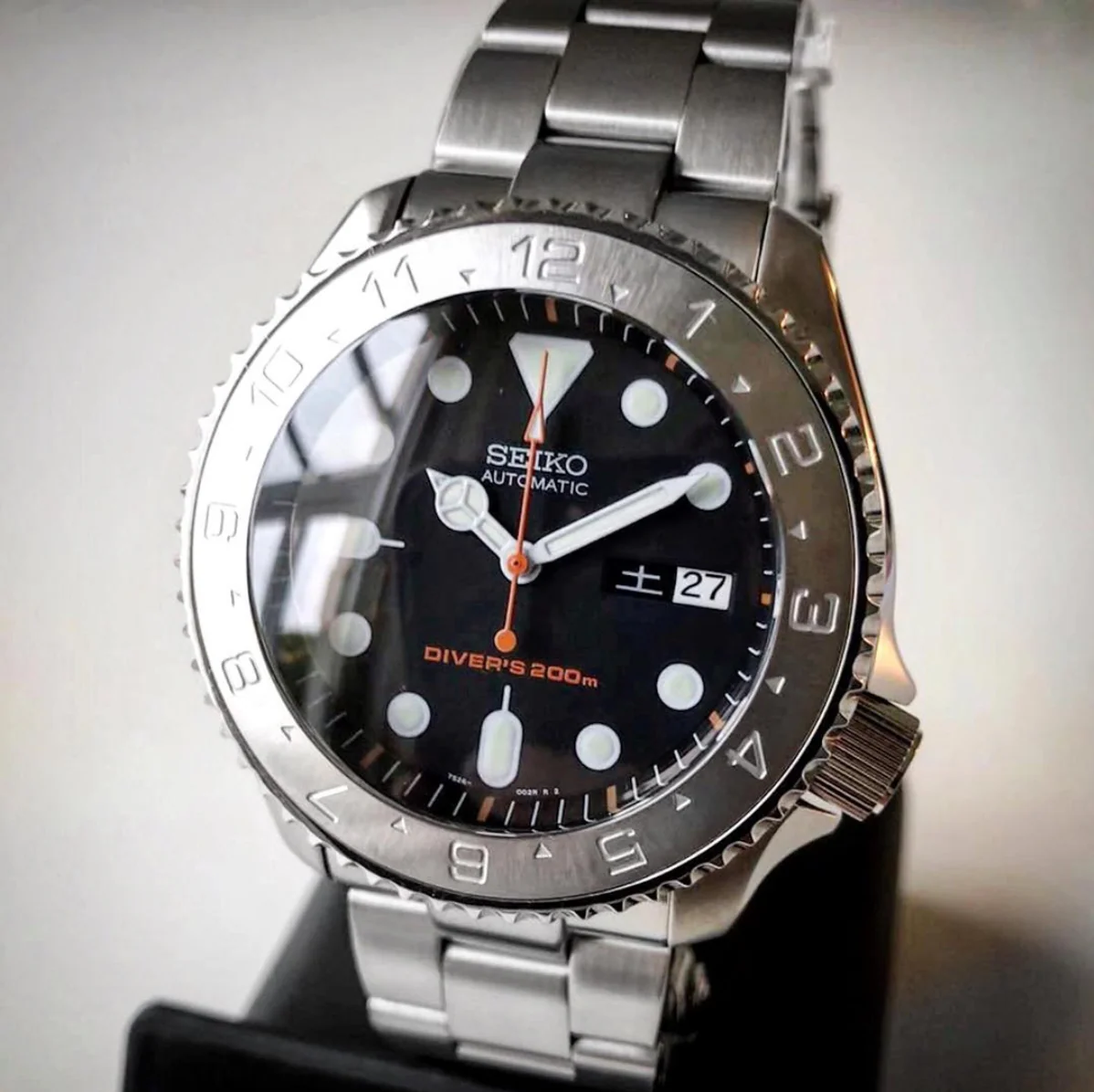 Steel Insert - 007 Dual Time - Brushed ICE - Image 5