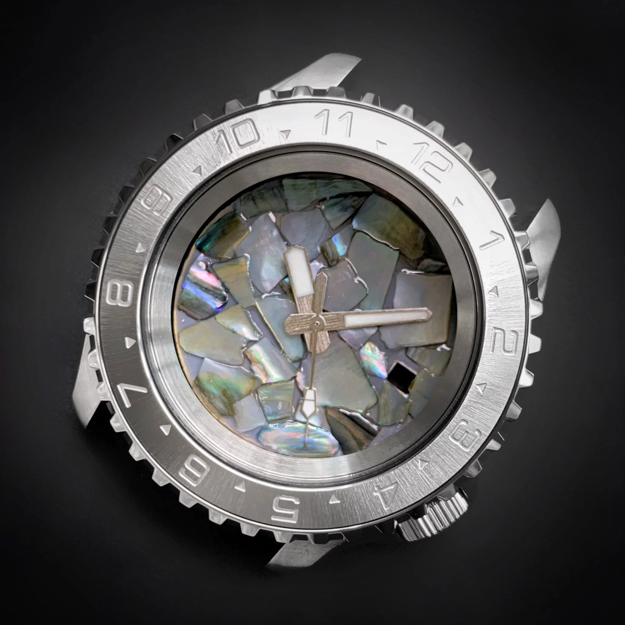Steel Insert - 007 Dual Time - Brushed ICE - Image 6