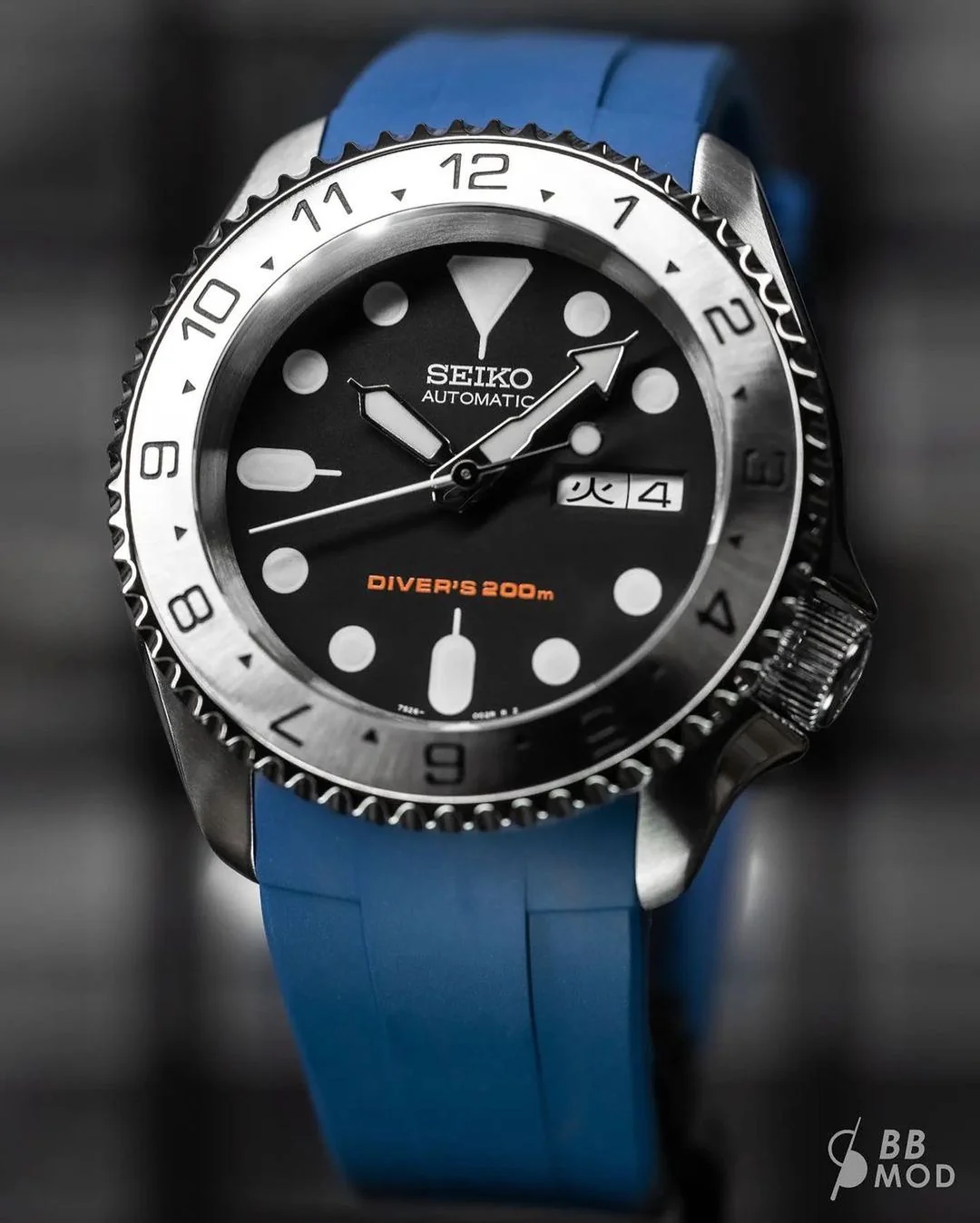 Steel Insert - 007 Dual Time - Brushed Steel - Image 6