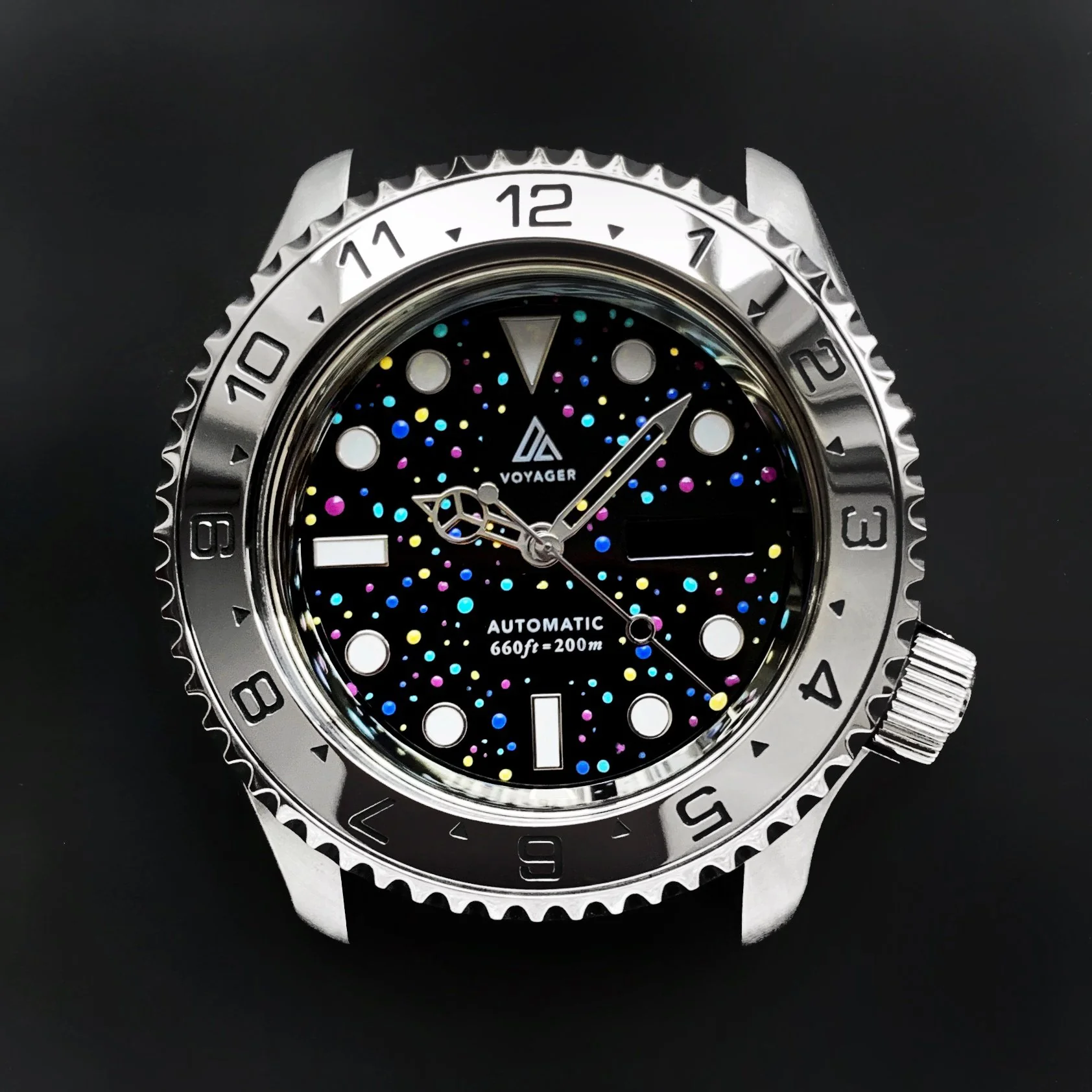Steel Insert - 007 Dual Time - Polished Steel - Image 2
