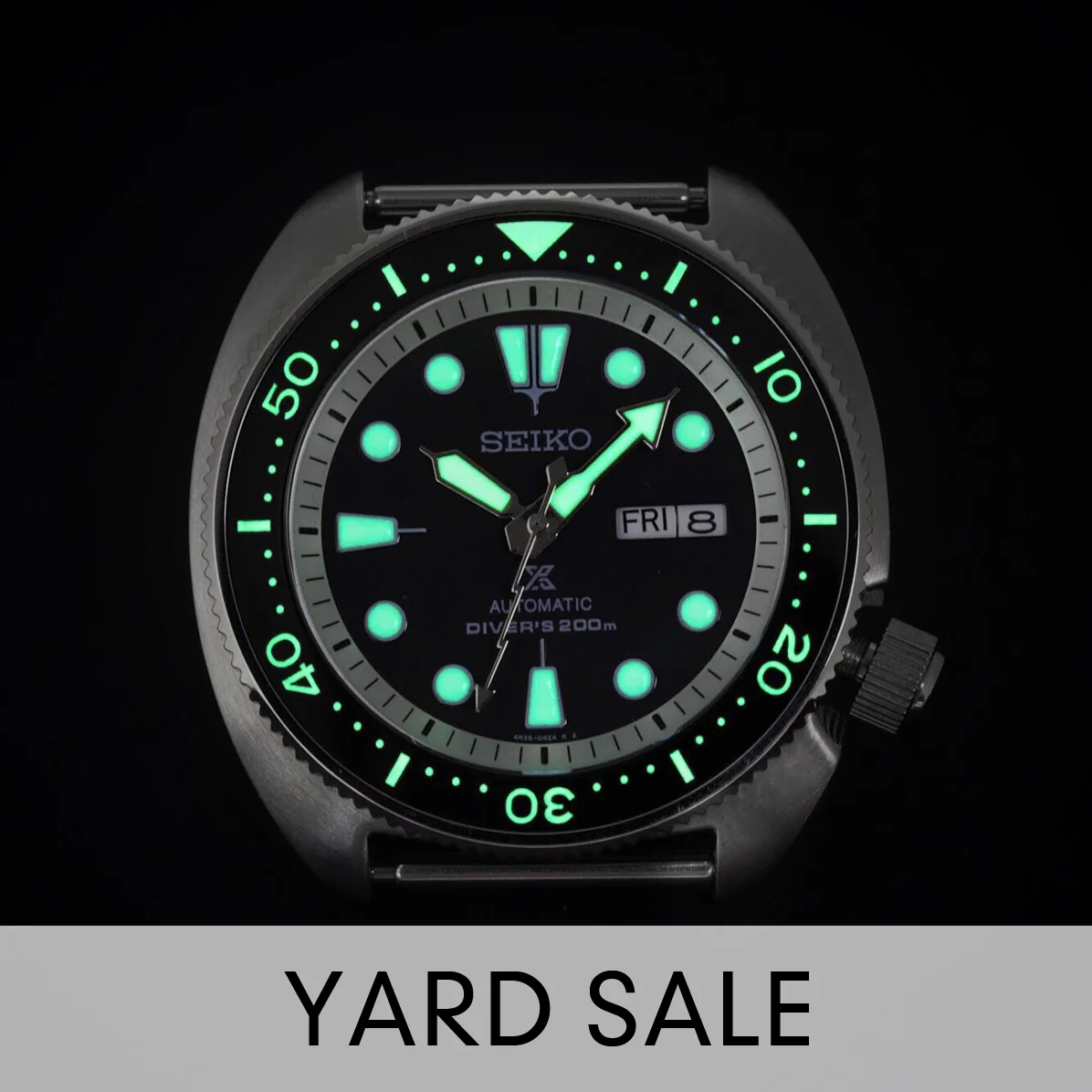 YARD SALE - Ceramic Insert - SRP Turtle Black - Luminous Green